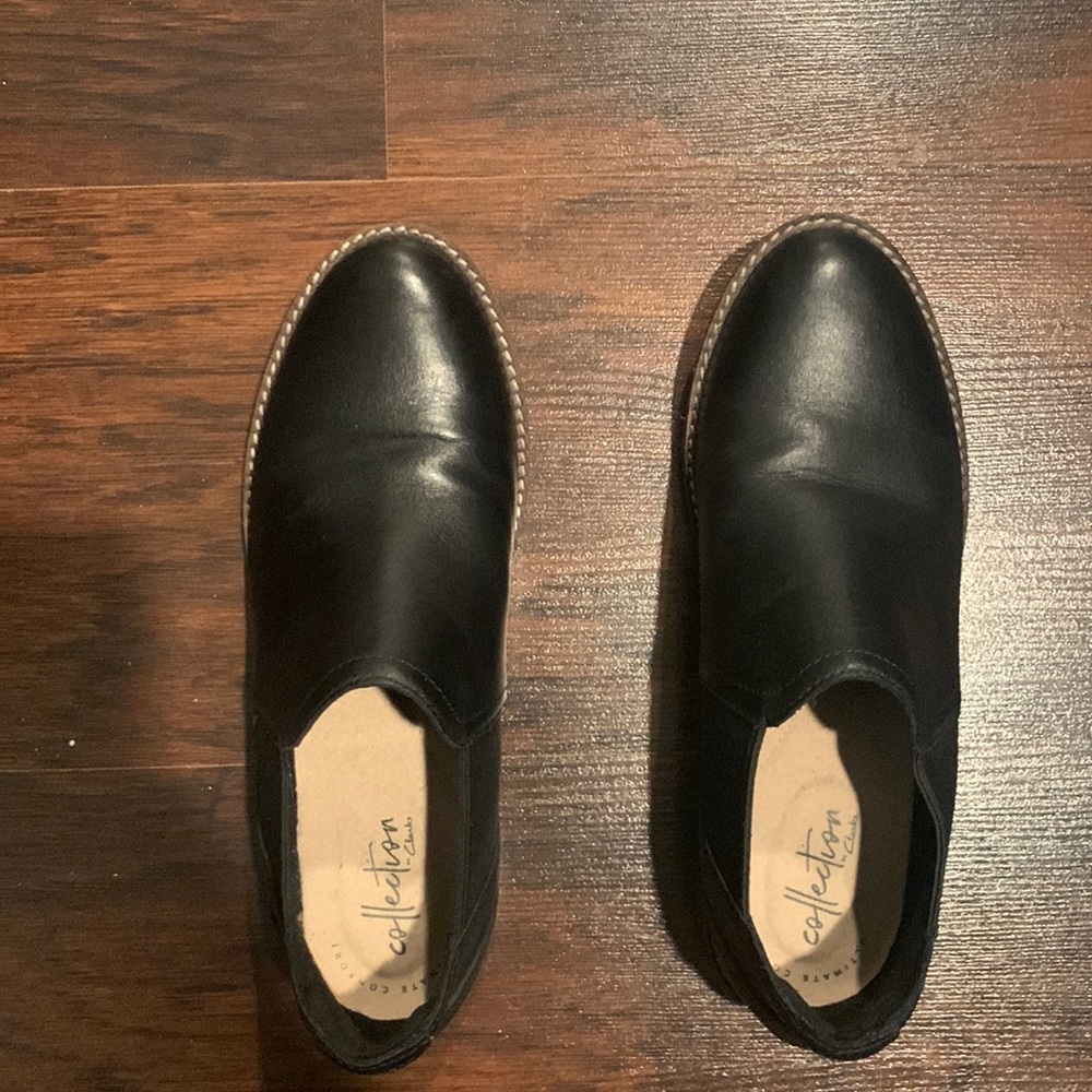 Clark black booties